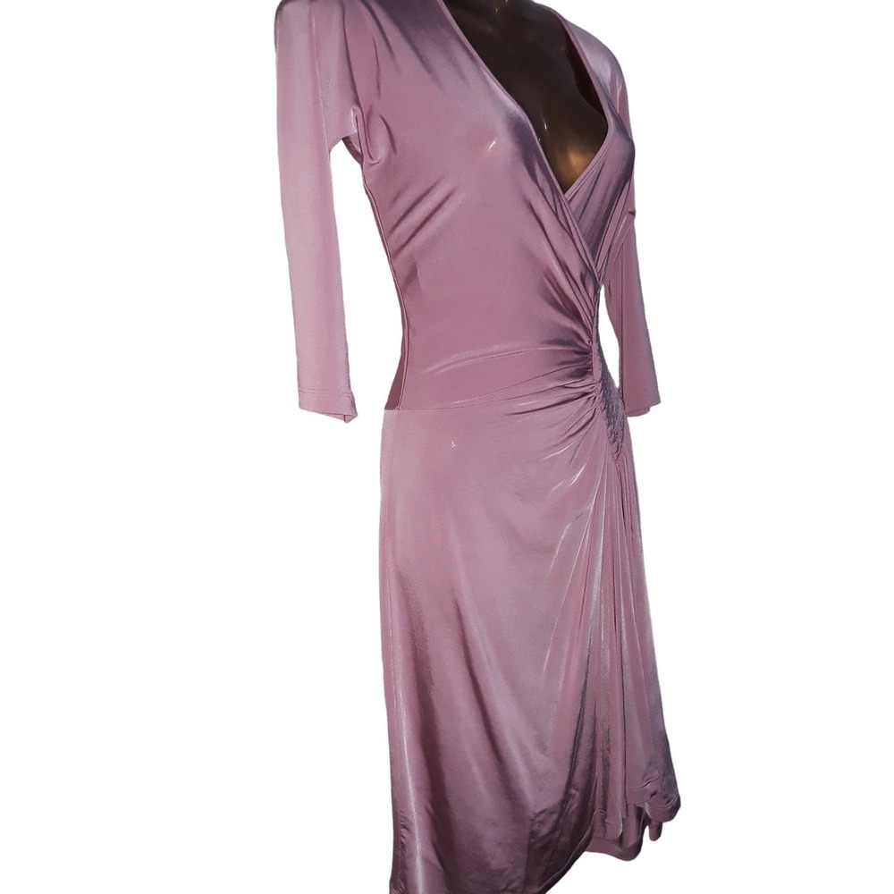 NWT Roberto Cavalli Sz 44 Just Cavalli ABITO Fitted Wrap Dress Rose Pink - Picture 5 of 10
